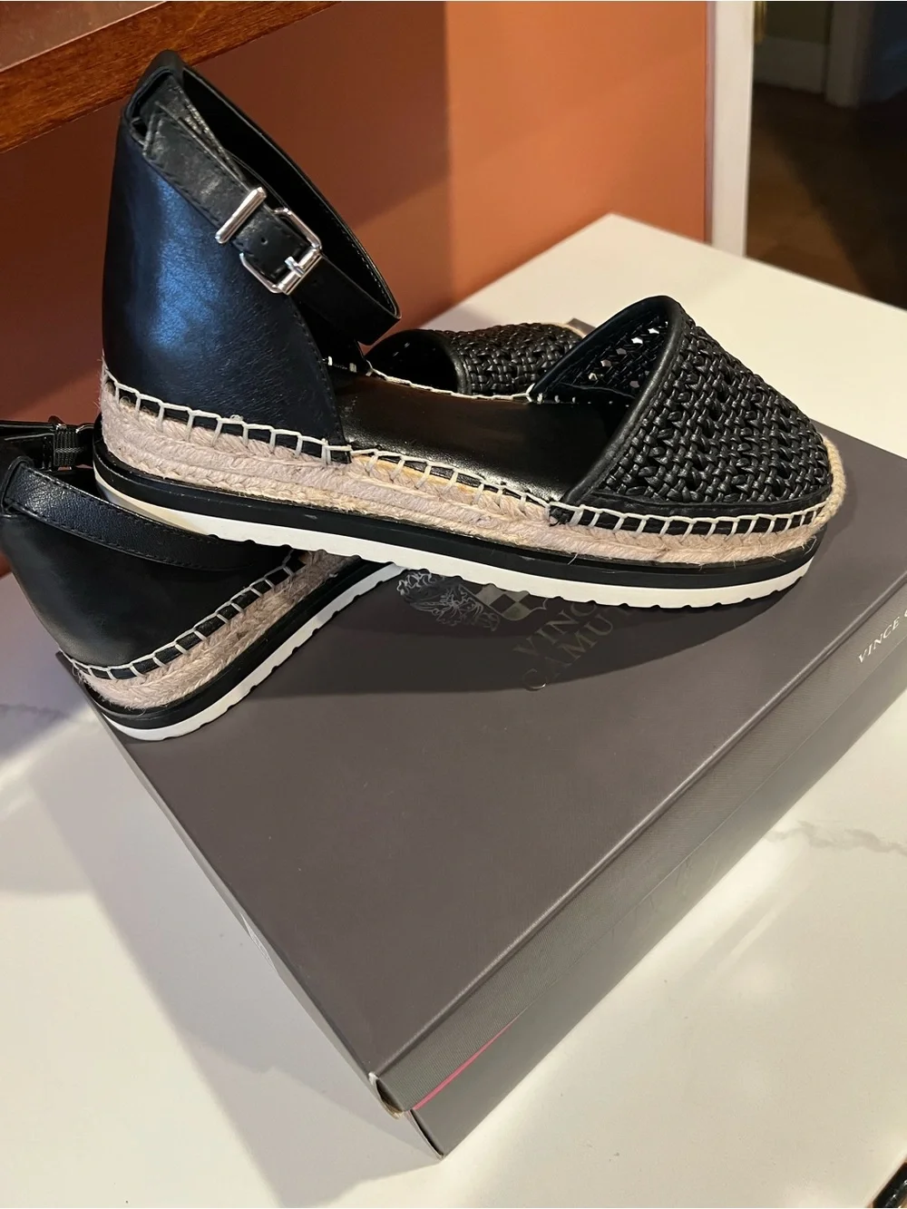 Vince Camuto woven upper